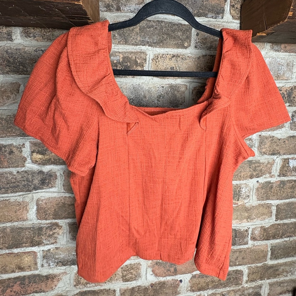 Women's Madewell Rust Colored Top